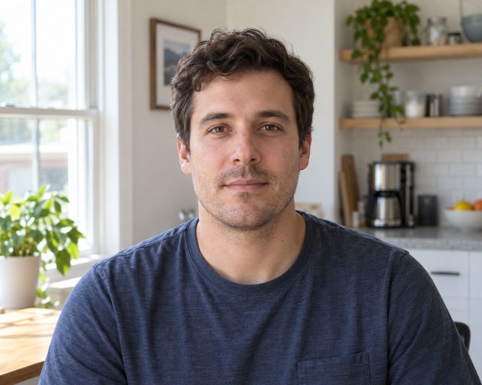 Sample portrait of a man outdoors